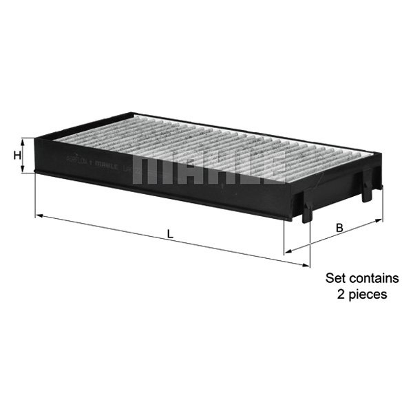 LAK221-S Cabin Air Filter for 2007-2018 BMW X5