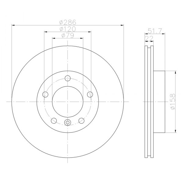 355102582 Brake Rotor for 2000 BMW 323Ci