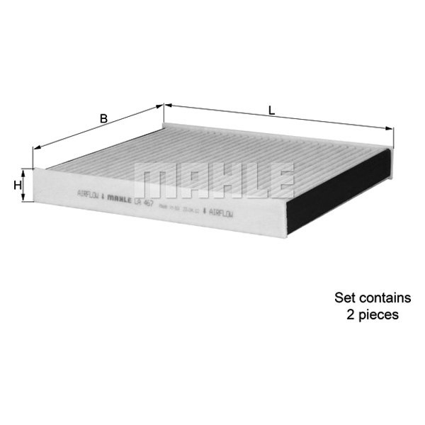 LAK467-S Cabin Air Filter for 2010-2017 BMW 5-Series