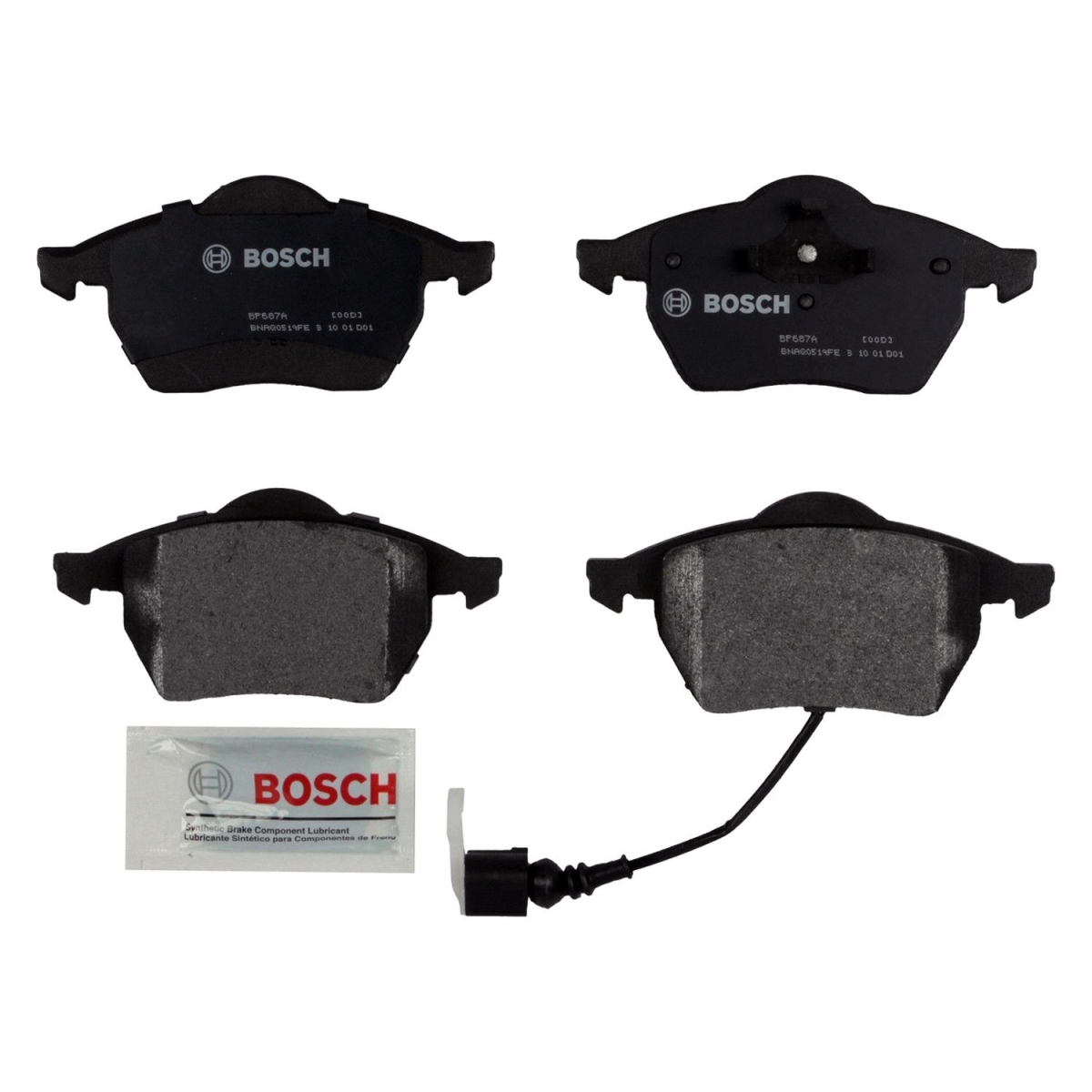 BP687A Front Disc Brake Pads for 1997-1999 Audi A8 Quattro