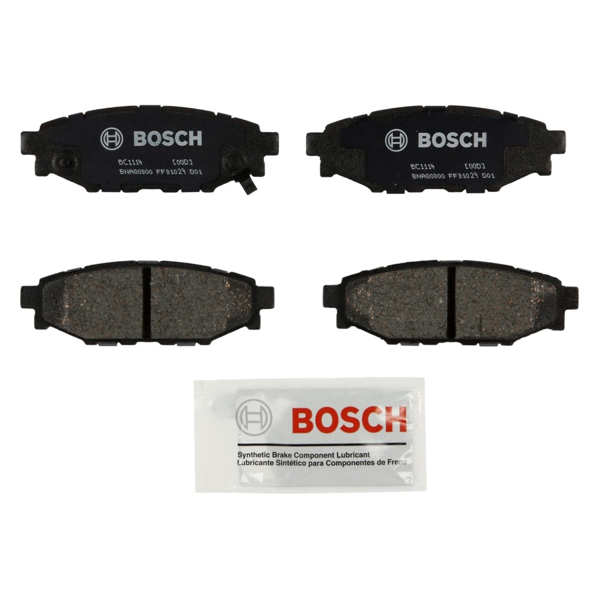 BC1114 Rear Disc Brake Pads for 2010-2014 Subaru Outback 2.5L H4
