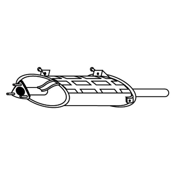 25150003 Exhaust Muffler for 1990-1994 Suzuki Swift
