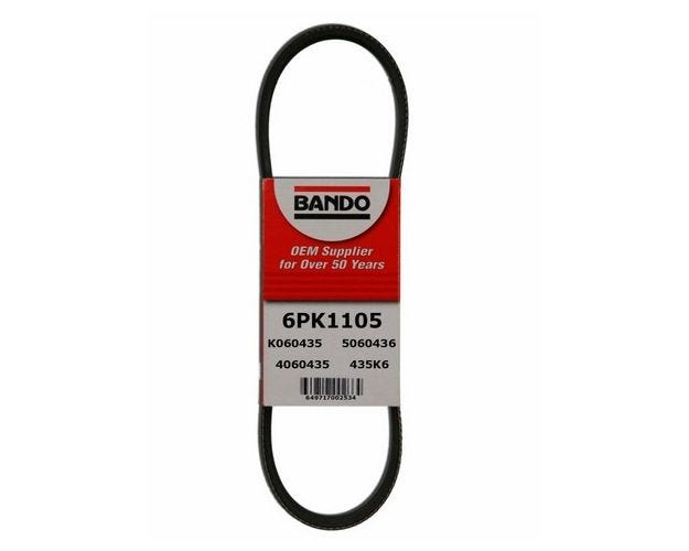 6PK1105 Accessory Drive Belt for 1986-1987 Ford Tempo - Air Conditioning