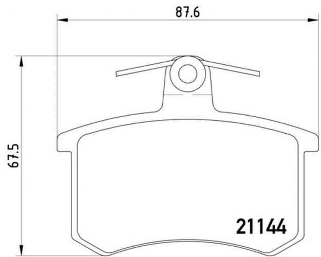 355017951 Disc Brake Pad Set for 1995-1995 Audi S6 - Rear