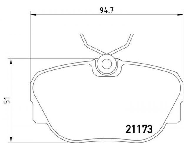 355017811 Disc Brake Pad Set for 1987-1989 BMW 325is - Front