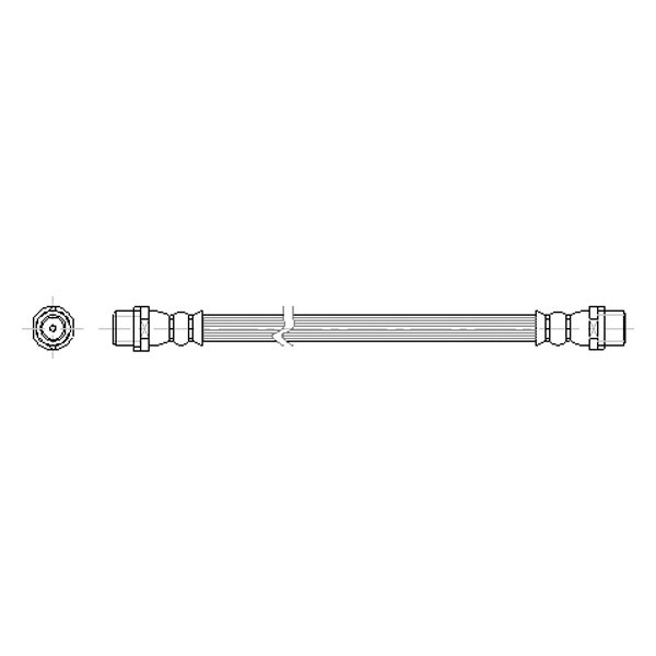 19025895 Brake Hose for 2005-2010 Audi A8 Quattro