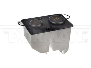 Dorman 603-212 Non-Pressurized Coolant Reservoir for 1987-1997 Ford - Black & White