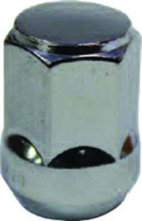 3807 0.50 in. 20 Acorn Solid Steel Wheel Nut - Chrome