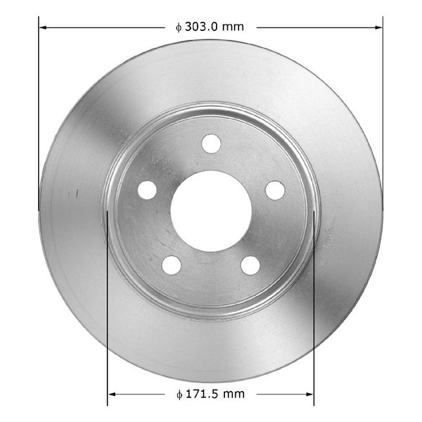 PRT6130 Front Brake Rotor Assembly for 2005 Buick LeSabre