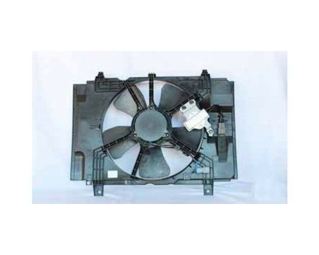 621780 Dual Radiator & Condenser Fan Assembly for 2007-2012 Nissan Versa