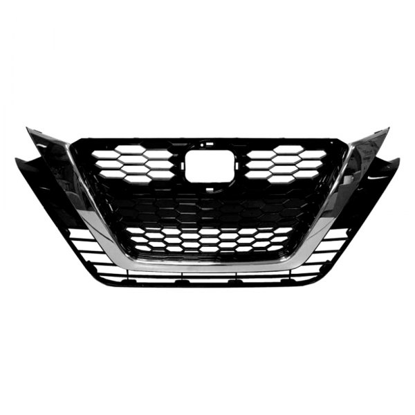 NI1200292 Black with Chrome Front Bumper Grille for 2019-2022 Nissan Altima