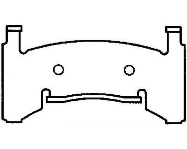 MKD154FM Disc Brake Pad Set for 1988-1988 Pontiac Firebird - Front