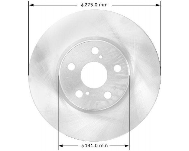 PRT5818 Disc Brake Rotor for 2009-2013 Toyota Matrix - Front
