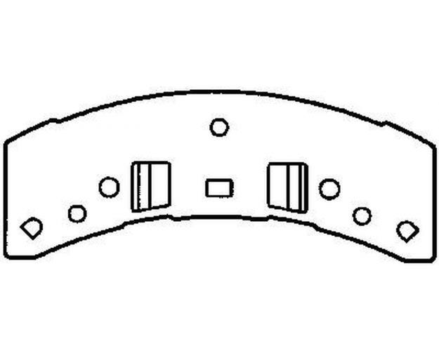 MKD369FM Disc Brake Pad Set for 1990-1991 Chevrolet Suburban - Front