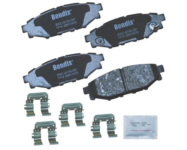 Bendix Premium Copper Free Ceramic BPR Disc Brake Pad - Rear, CFC1114