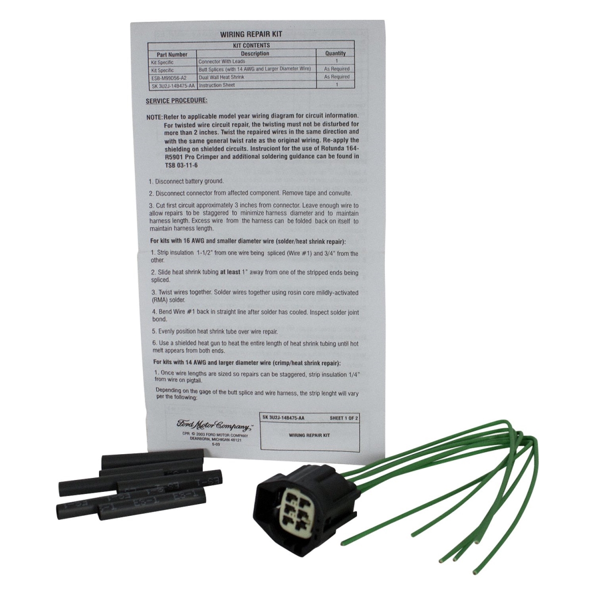 WPT1327 Ignition Wire Assembly for 2000-2002 Ford Excursion