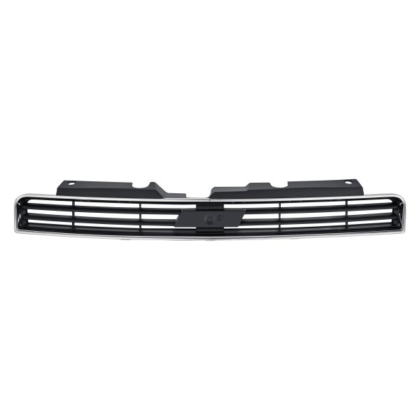 GM1200562 Black with Chrome Front Bumper Grille for 2006-2011 Chevrolet Impala