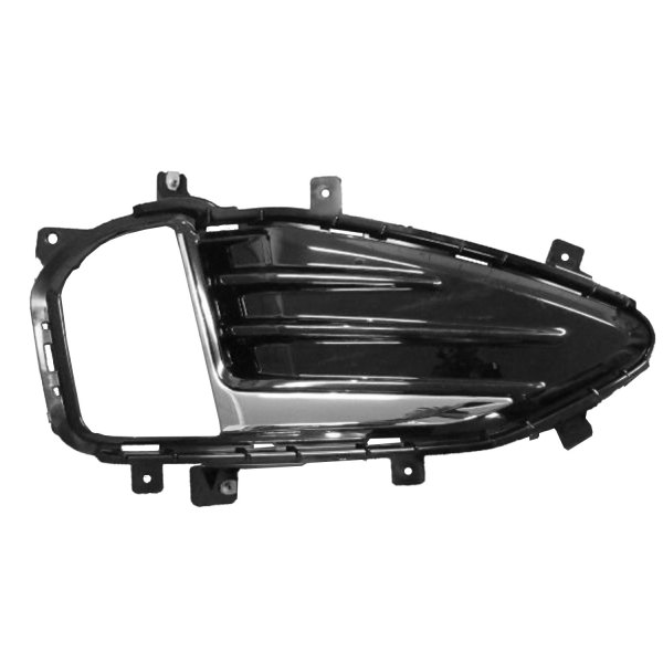 FO1039187 Front Right Passenger Side Fog Light Bezel Insert for 2019-2023 Ford Edge