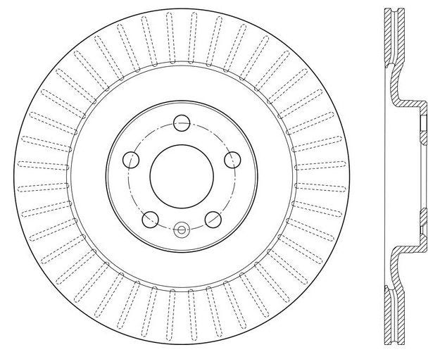 121.39053 Disc Brake Rotor for 2022-2023 Volvo C40 Recharge