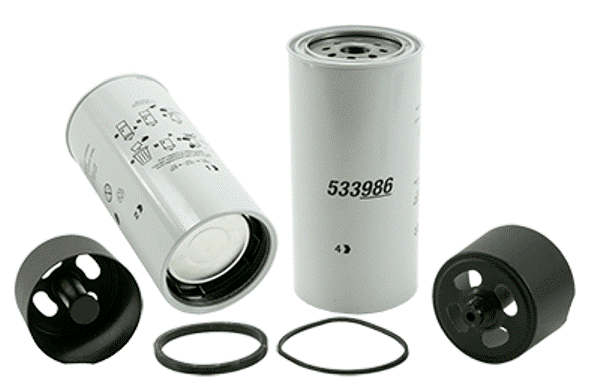 33986 8.75 in. Spin On Fuel Filter Water Separator with Open End Bottom -  WIX FILTER