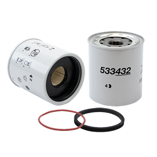 33432 4.02 in. Spin On Fuel Filter Water Separator with Open End Bottom -  WIX FILTER