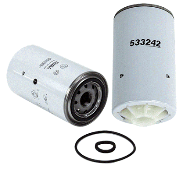 33242 6.622 in. Spin On Fuel Filter Water Separator with Open End Bottom -  WIX FILTER