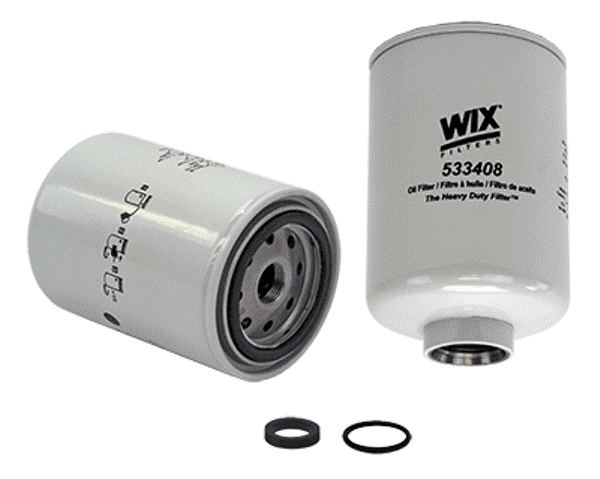 33408 5.819 in. Spin On Fuel Filter Water Separator with Open End Bottom -  WIX FILTER