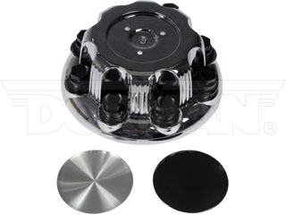 Dorman 909-028 Chrome Wheel Center Cap for 1999-2018 GMC - Gray
