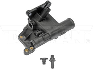 Dorman 902-231 Engine Coolant Water Outlet for 2003-2018 Ford, 2005-2011 Mercury - Black