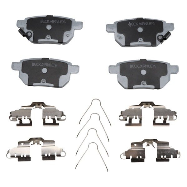 Rear Premium ASM Break Pad with Hardware for 2010-2011, 2013-2018 Toyota Prius
