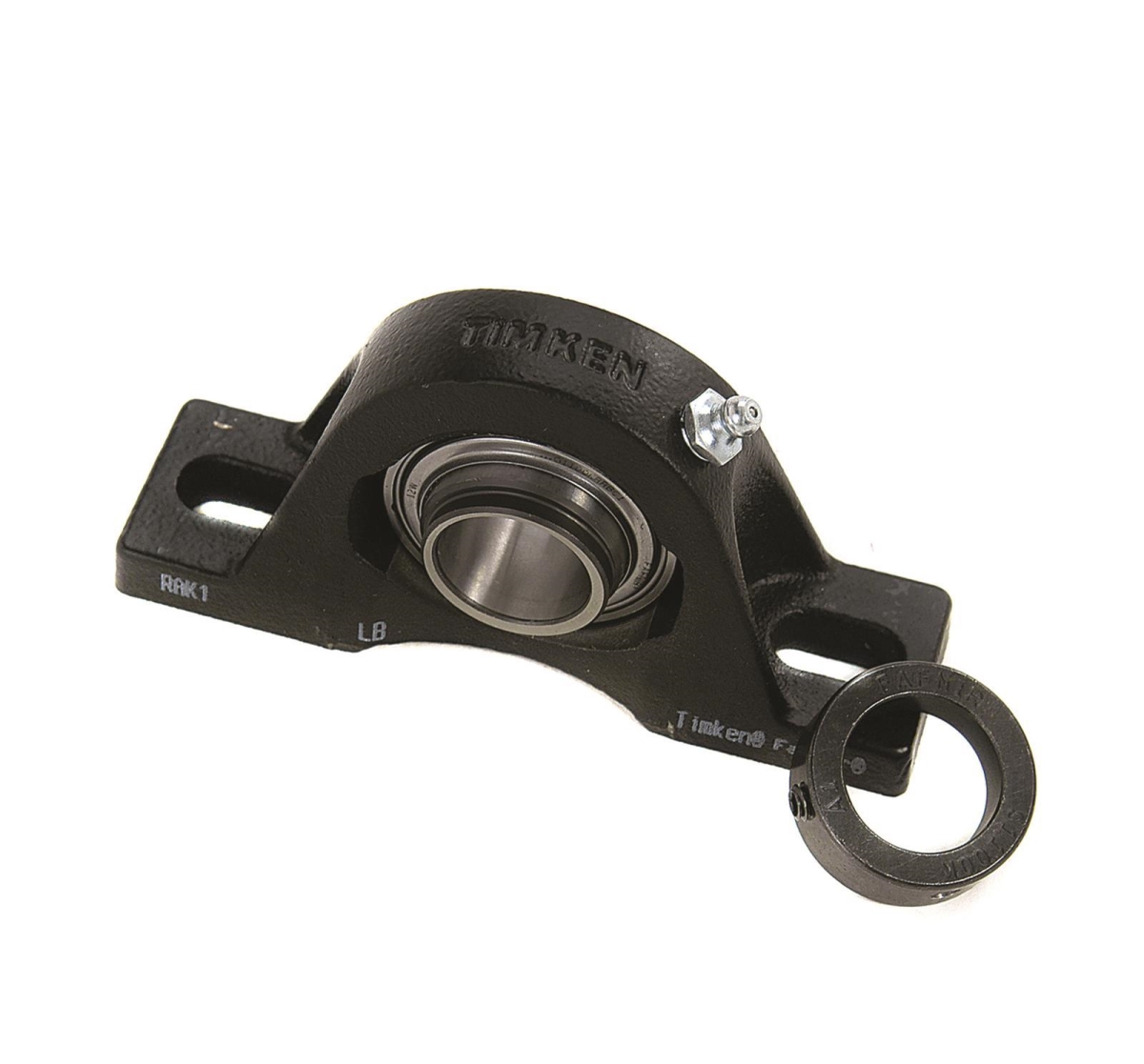 Pillow Block Bearing, Cast Iron Housing Material, Eccentric Locking Collar, Ball, 1-1/2 in Dia, Alloy Steel Insert Material