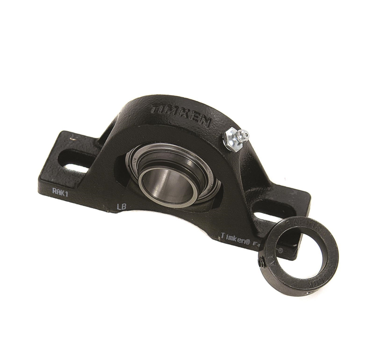 Pillow Block Bearing, Cast Iron Housing Material, Eccentric Locking Collar, Ball, 2 in Dia, Alloy Steel Insert Material