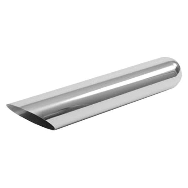 JAC31216 Edge Angle Cut Weld-On Chrome Exhaust Tip