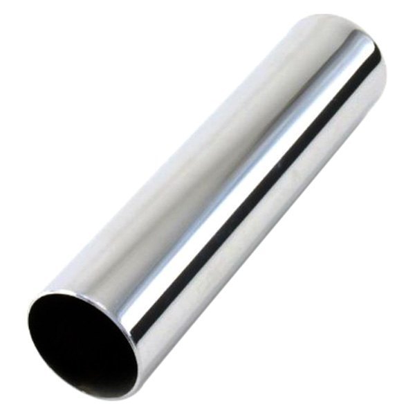 JPT214 2.5 in. Pencil Style Round Straight Cut Weld-On Chrome Exhaust Tip
