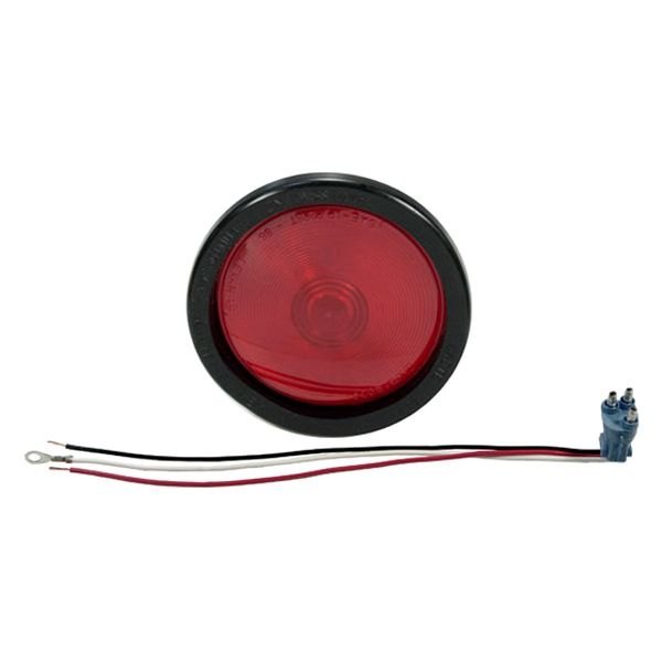 Stop/Turn/Tail Light,Oval,Red,6-1/4" L