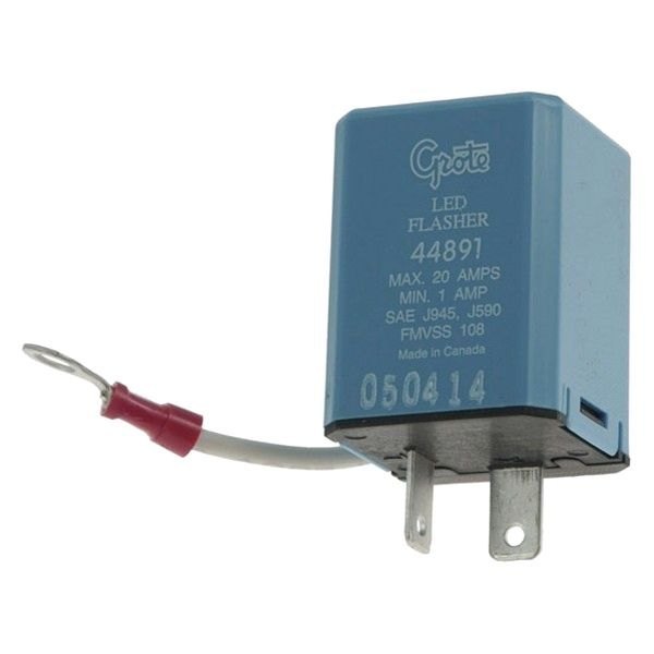 Automotive Flasher, 1.125 in, 12V DC, Blue