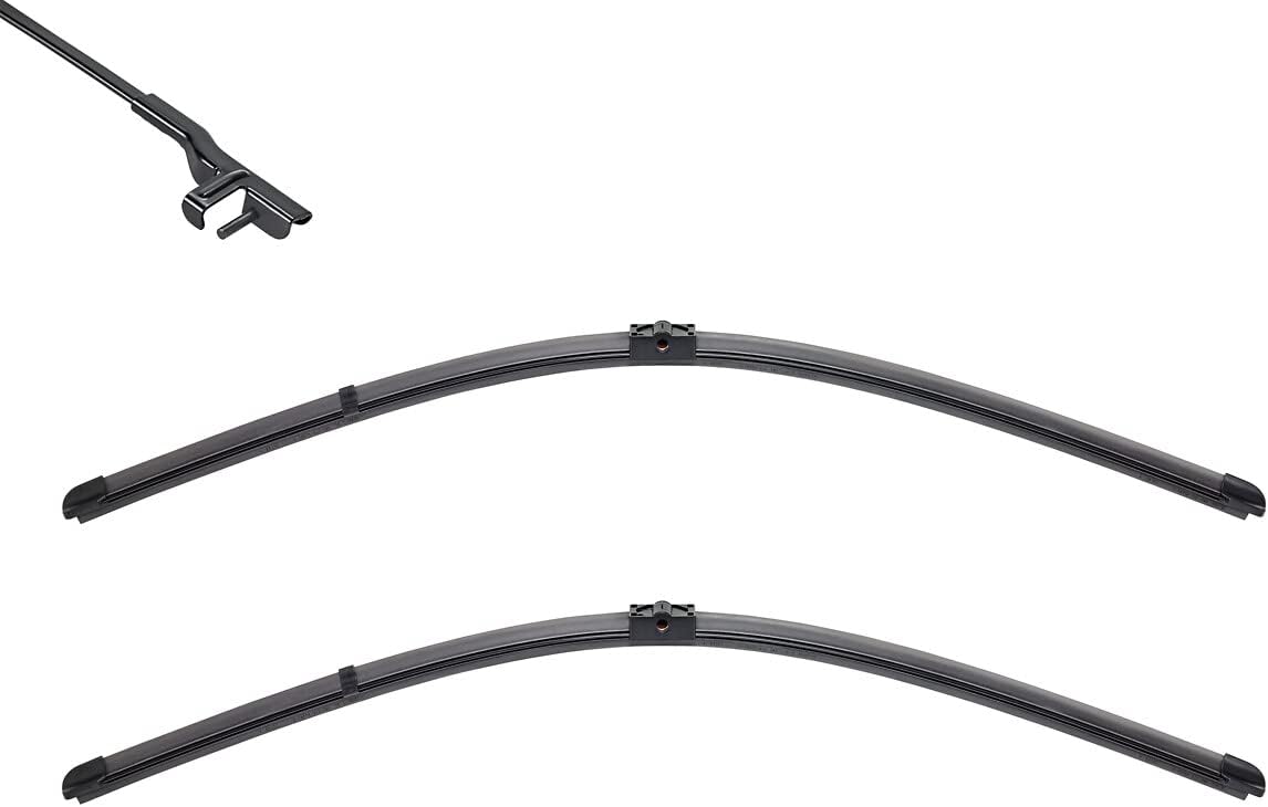 574643 24 & 20 in. Wiper Blade Set for 2008 Audi A5 Quattro - Black