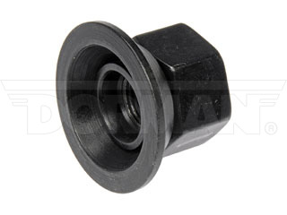 Dorman 611-092 0.56-18 Flanged Flat Face Wheel Nut for 1984-1991 Ford - Black