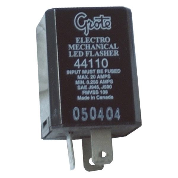 44110 25-20A Flasher Assembly, Black