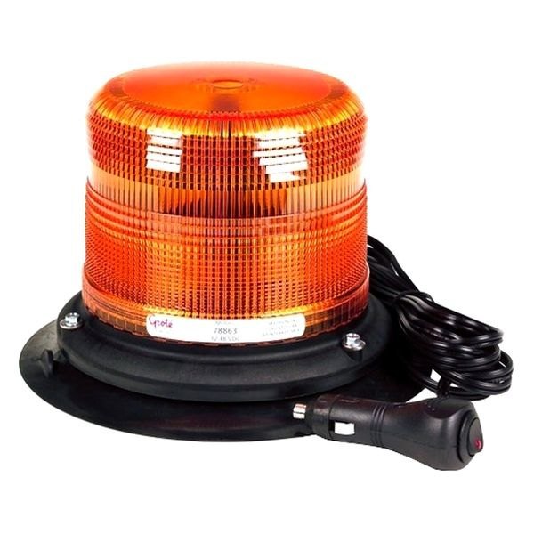 78863 8.05 in. Amber Emergency Light