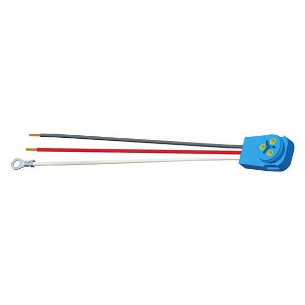 67005 11 in. 90 deg Stop Tail Turn Three-Wire Plug-In Pigtails for Male Pin Lights