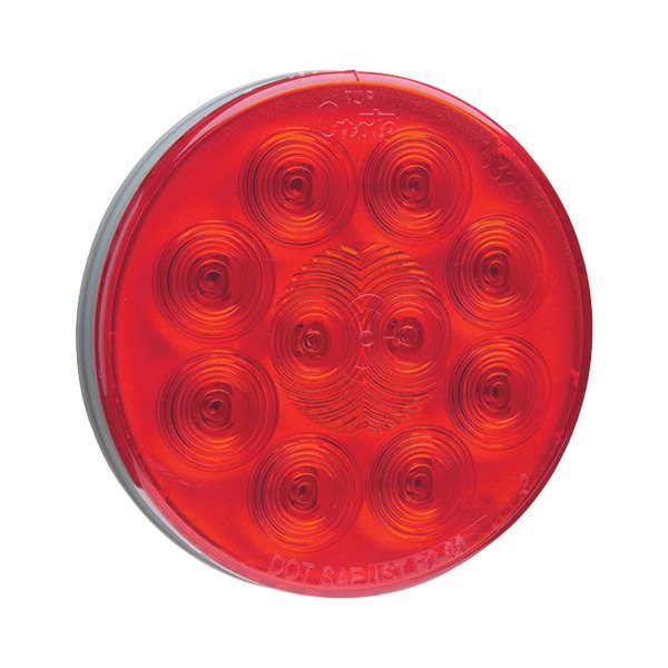 SuperNova, 10-Diode Pattern LED Stop/Tail/Turn Light, Round, 4 5/16 in Diameter, Red