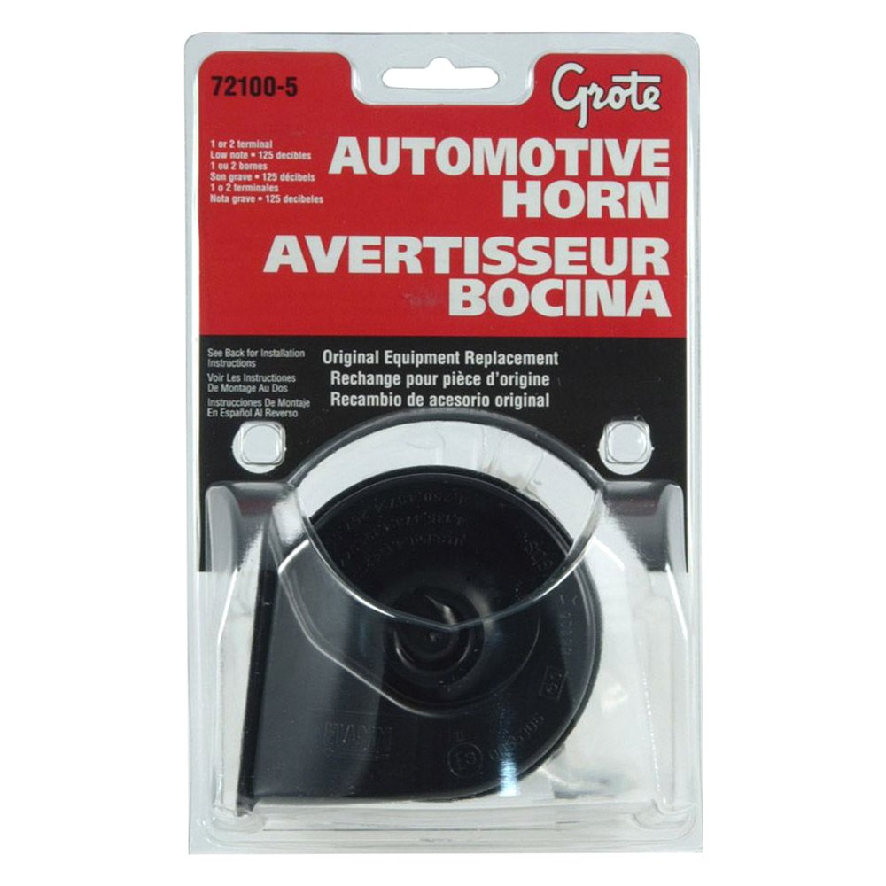 72100-5 Automotive Horn, Black Enamel