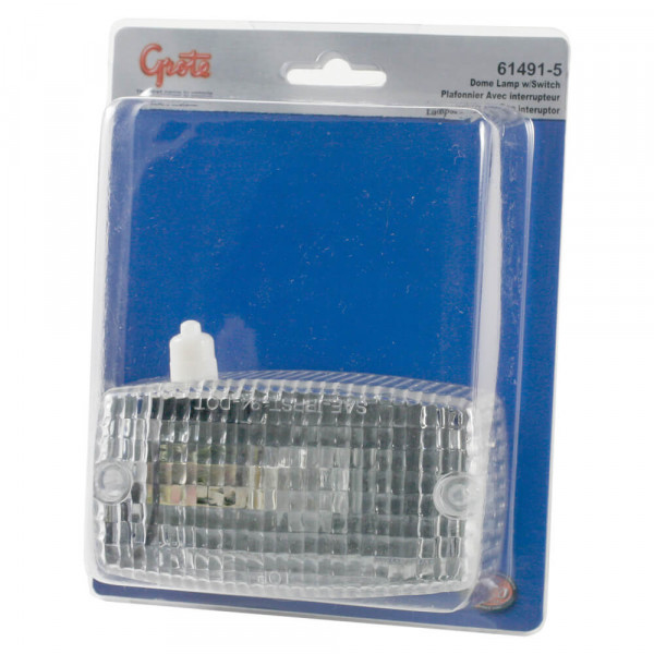61491-5 Dome Light with Switch, White