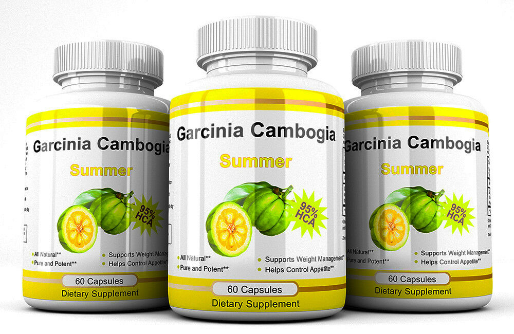 Picture of Garcinia wws5 3000 mg Daily Garcinia Cambogia HCA 95 percent 180 Capsules Bottles Weight Loss Diet Pills, Pack of 3
