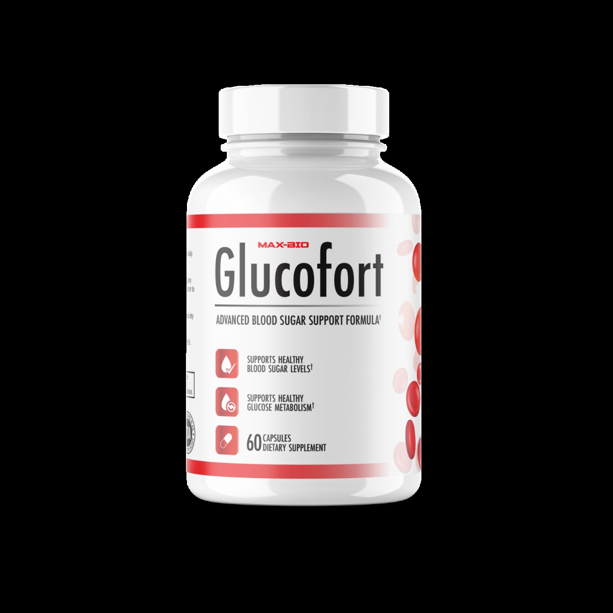 Picture of Glucofort 6830 Advanced Formula Cholesterol Blood Sugar Glucose Support Tablet&#44; Pack of 3