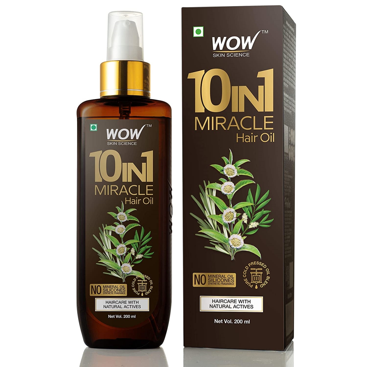 Picture of Wow INHO 200 ml 10 in 1 Miracle No Parabens & Mineral Oil Hair Oil