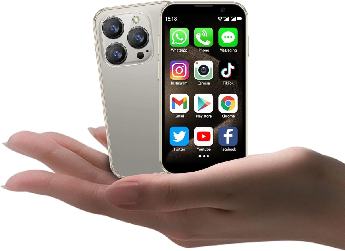 Picture of Chu Onedaywe Mini Phone World&apos;s Smallest 3.0&apos; HD Touch Screen Mini Smartphone Unlocked Androi