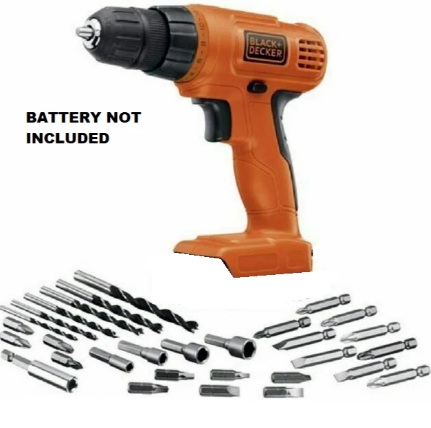 Picture of BLACK+DECKER Givaus BLACK+DECKER 20V Cordless DRILL Set with 30pc Accessories Set NO BATTERY