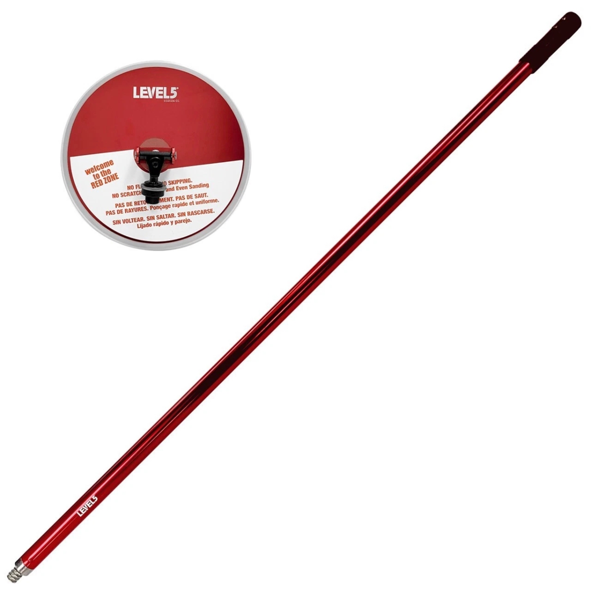 Picture of Level 5 Muaoim LEVEL5 9&apos; Radial Drywall Sander W/ 48&apos; Fixed Pole | 5-344